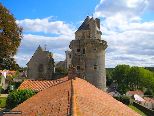 Château d'Apremont, showing the west tower and chapel